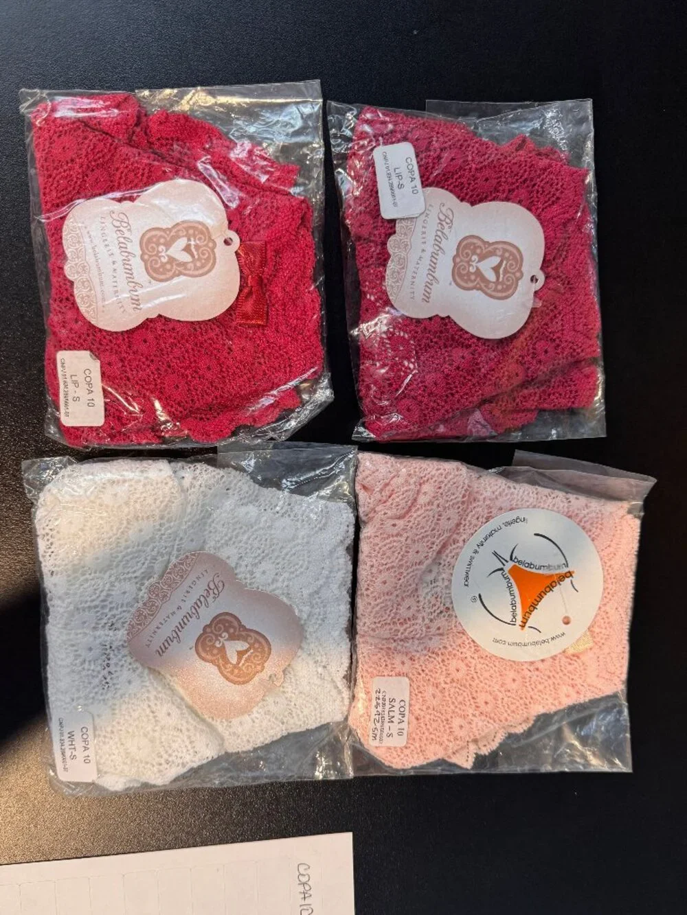 Belabumbum Copacabana 4pcs Bundle - Lace Boyshorts - Small - COPA10201